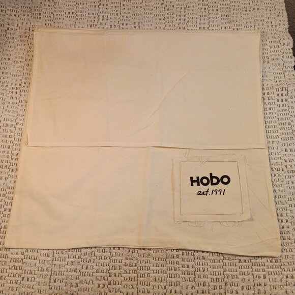 HOBO cotton dust bag for purse with fold over flap - Picture 1 of 7